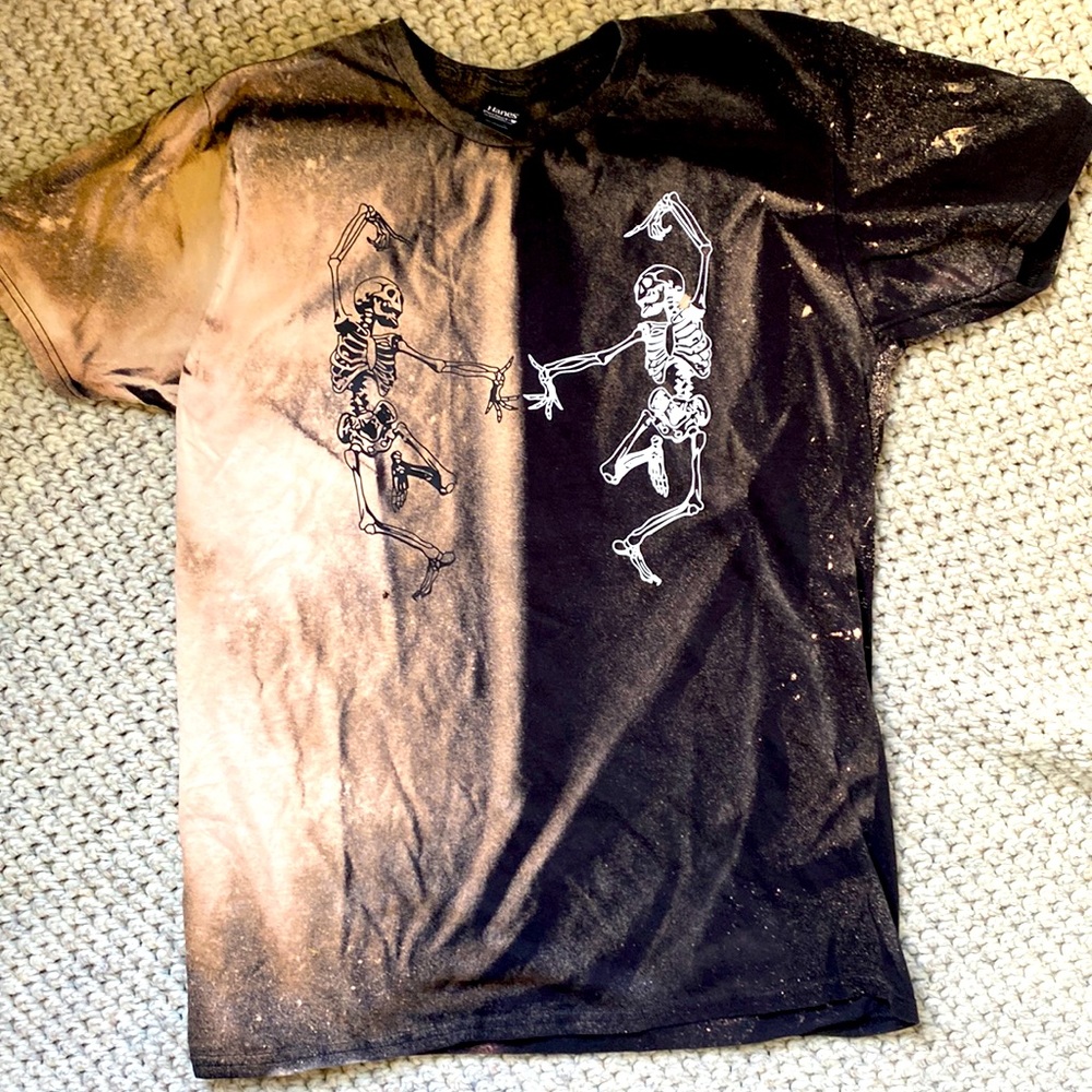 Skeleton Tie Dye Tee